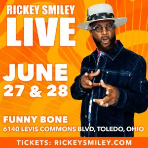 Comedian live show poster, June Toledo event.